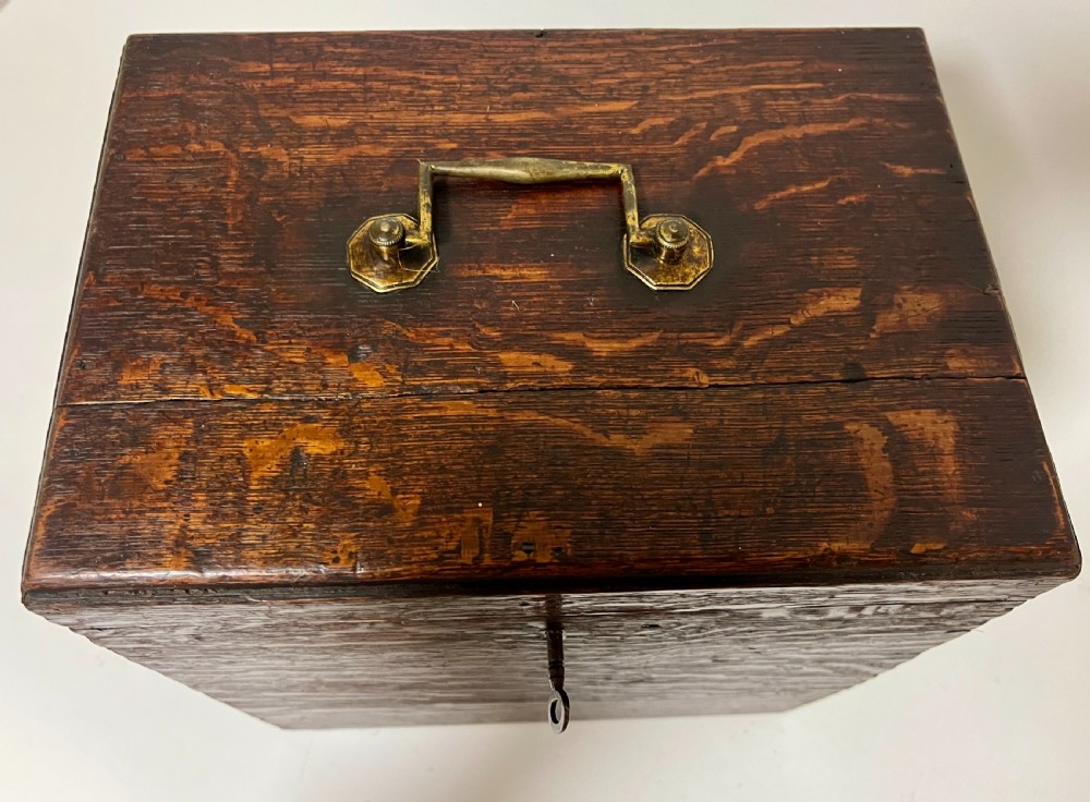 Antique Oak Collectors Box View VII