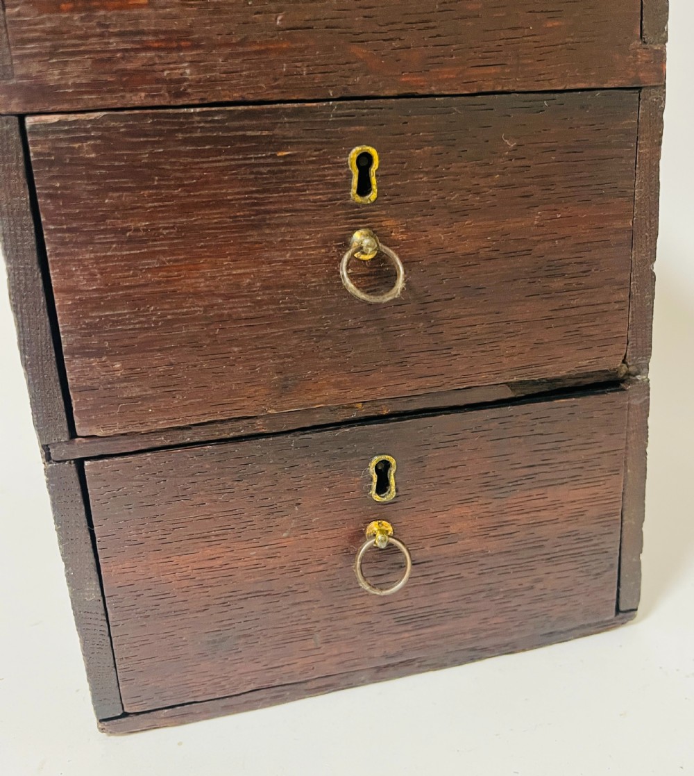 Antique Oak Collectors Box View X