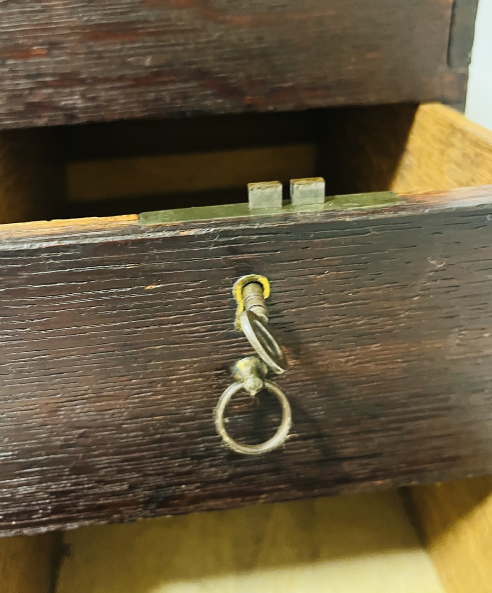 Antique Oak Collectors Box View XI