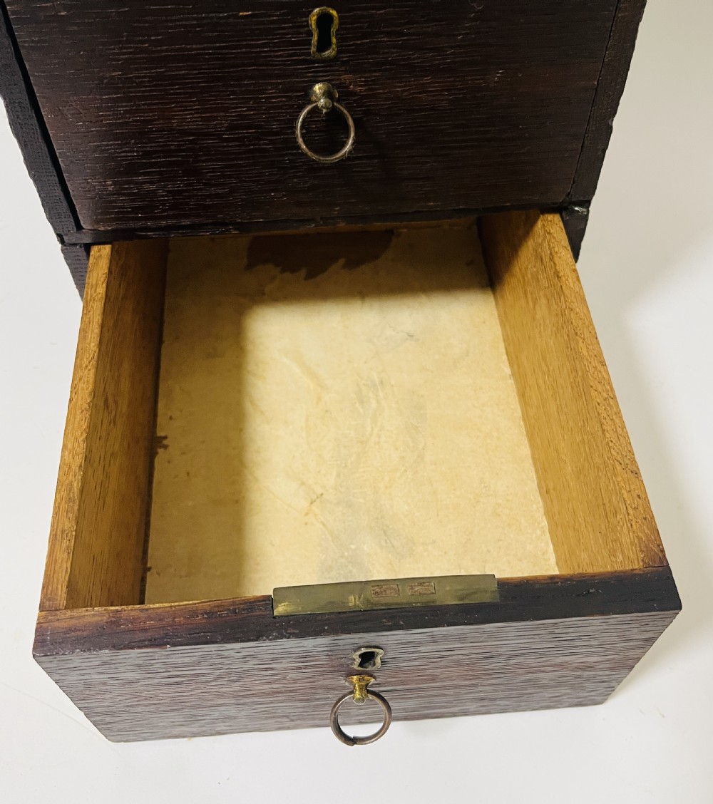 Antique Oak Collectors Box View XIV