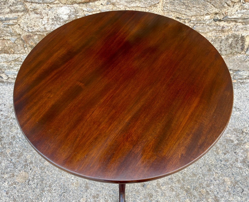 Georgian Mahogany Tilt Top Wine Table View VII