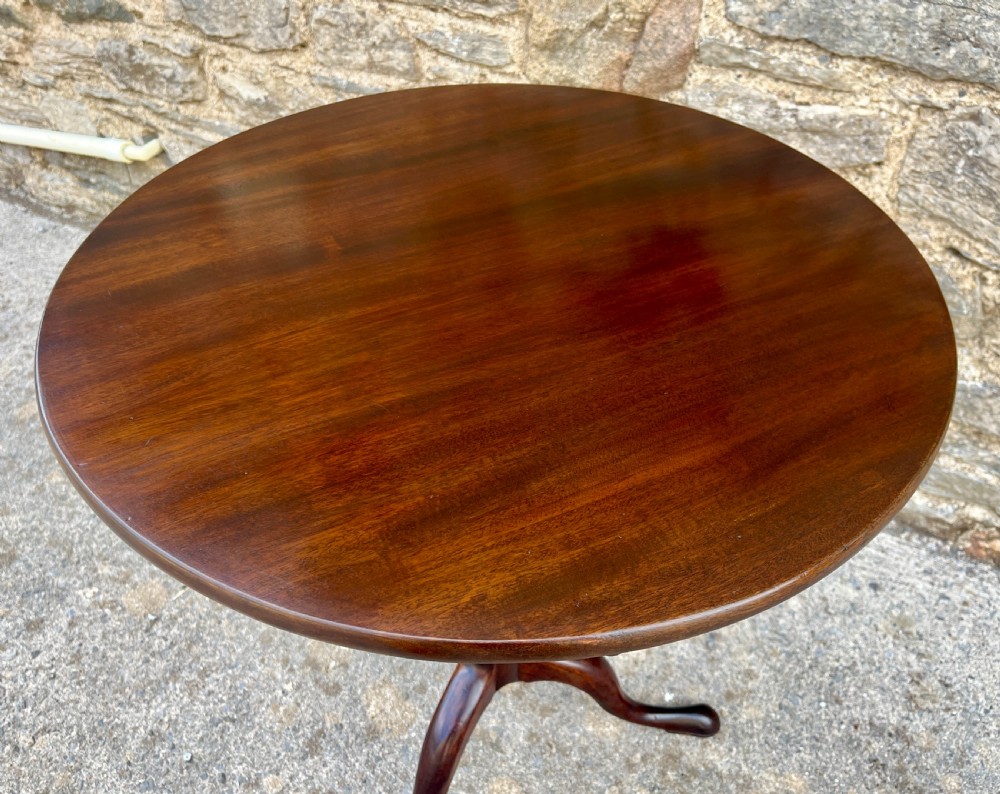 Georgian Mahogany Tilt Top Wine Table View VIII