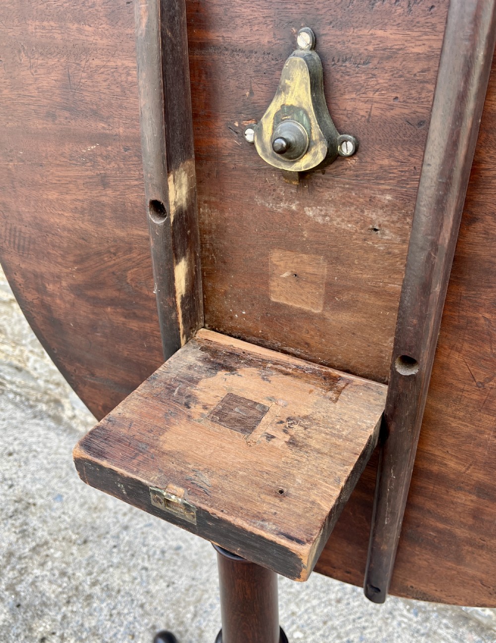Georgian Mahogany Tilt Top Wine Table View XVI