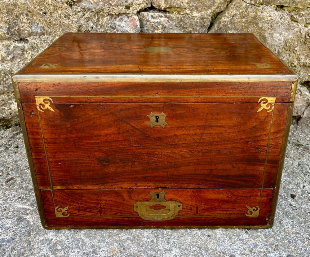 Antique Military Camphorwood Document Box View II