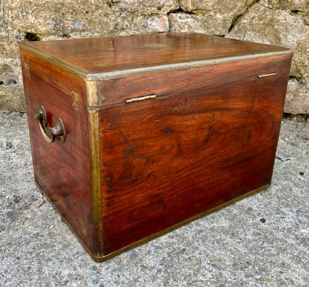 Antique Military Camphorwood Document Box View IV