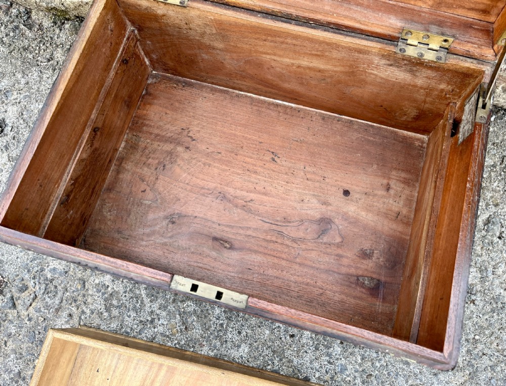 Antique Military Camphorwood Document Box View VI