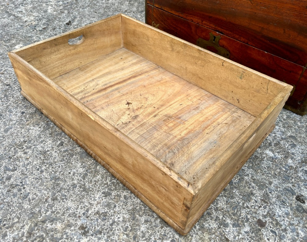 Antique Military Camphorwood Document Box View VII