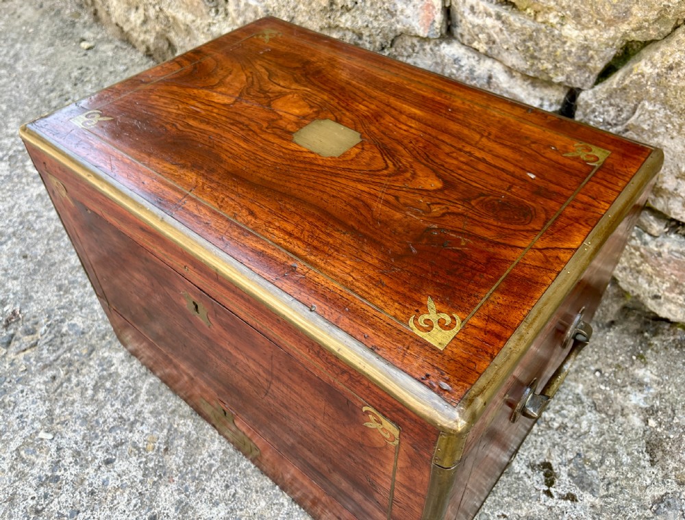Antique Military Camphorwood Document Box View VIII