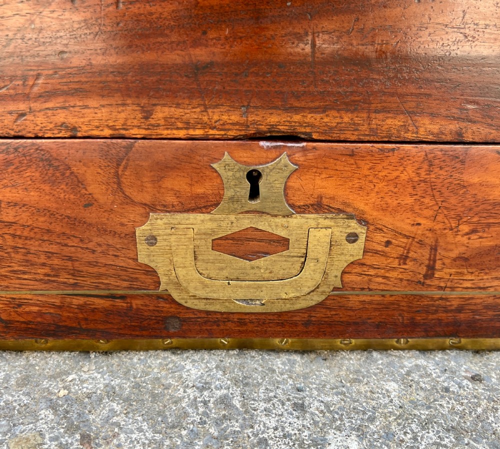 Antique Military Camphorwood Document Box View IX