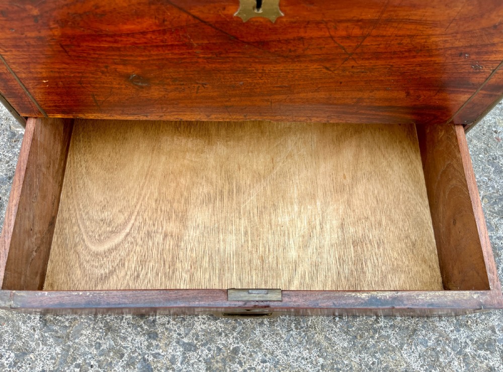 Antique Military Camphorwood Document Box View X