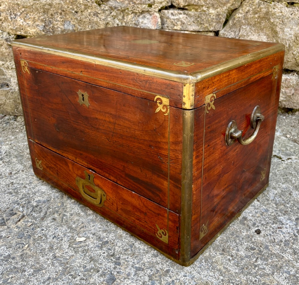 Antique Military Camphorwood Document Box View XI