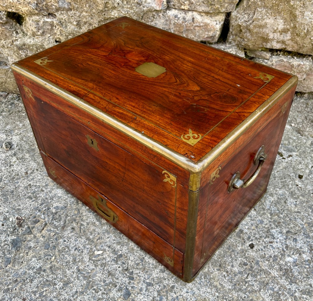 Antique Military Camphorwood Document Box View XII