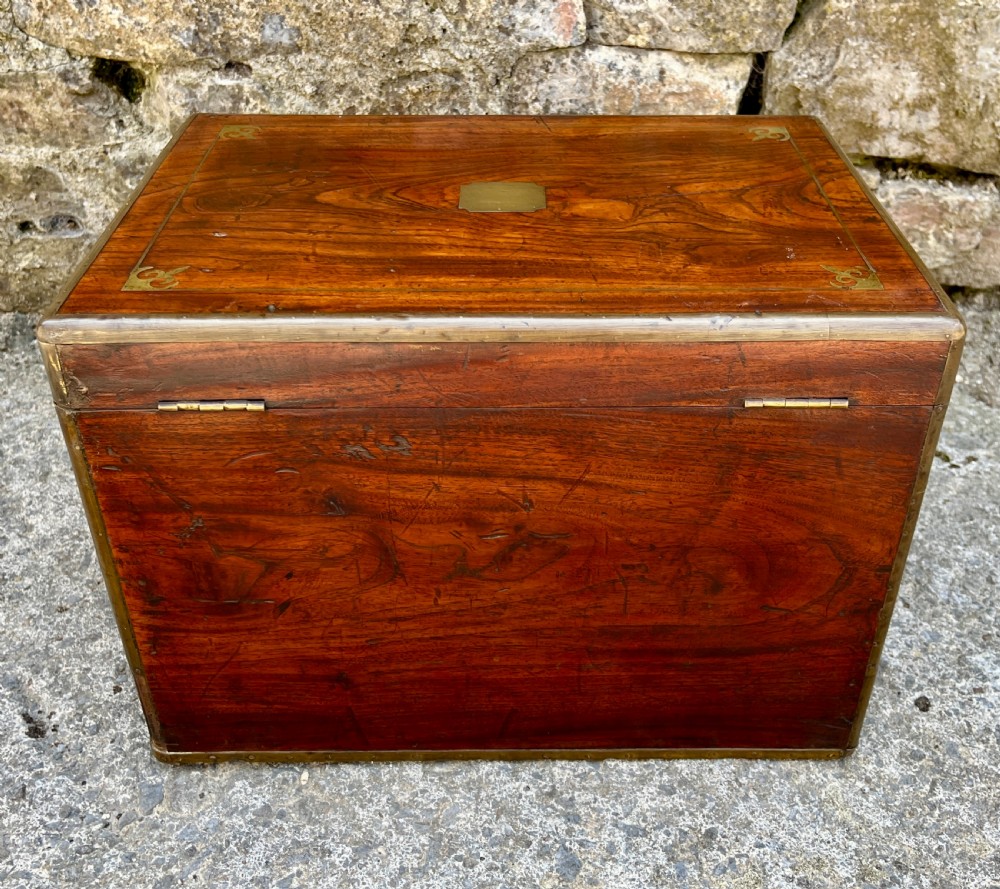 Antique Military Camphorwood Document Box View XIII