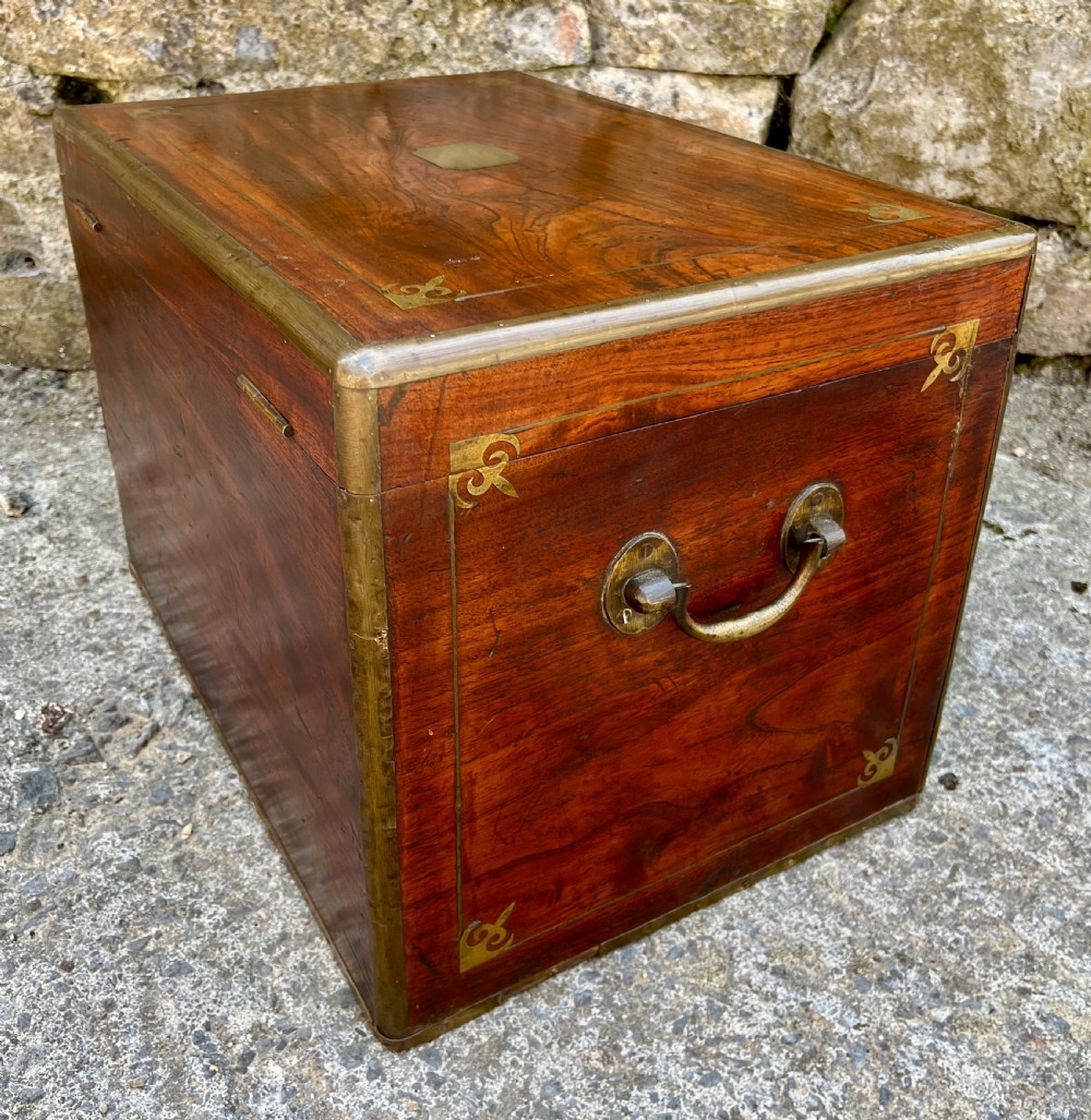 Antique Military Camphorwood Document Box View XIV