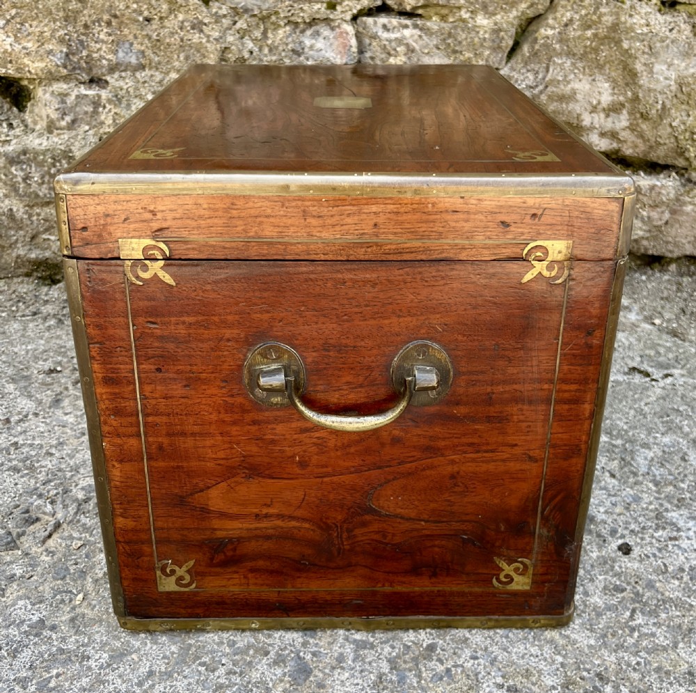 Antique Military Camphorwood Document Box View XXI