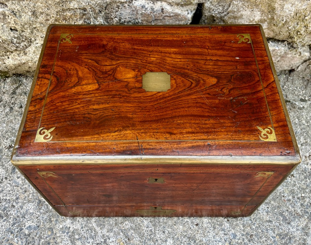 Antique Military Camphorwood Document Box View XXIII