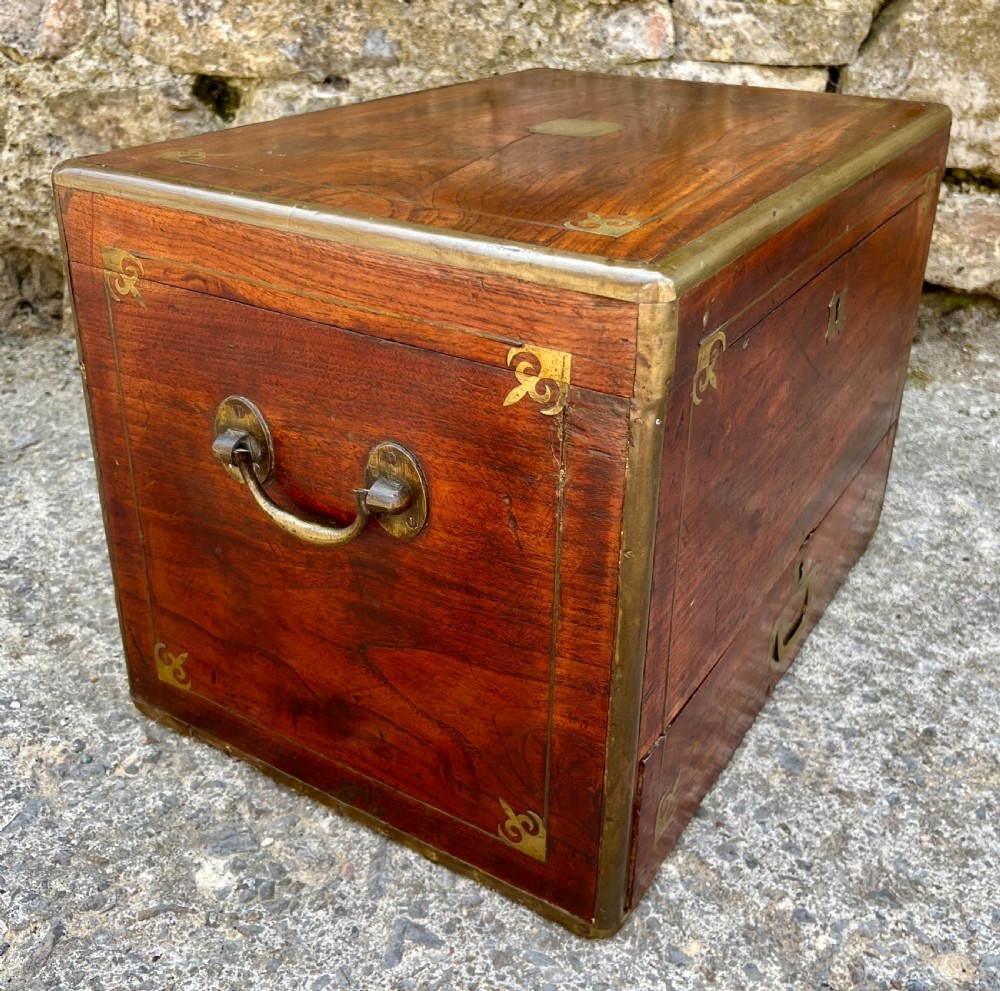 Antique Military Camphorwood Document Box View XXIV