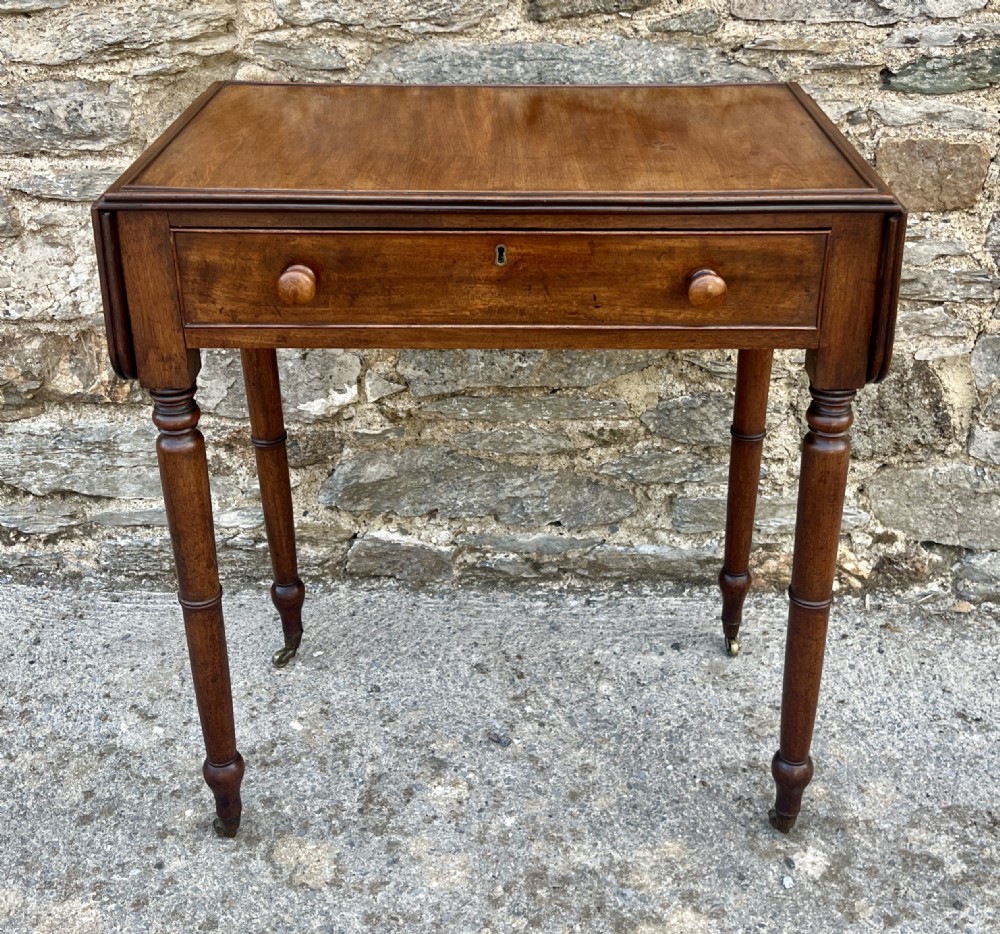 Regency Mahogany Drop Leaf Work Table