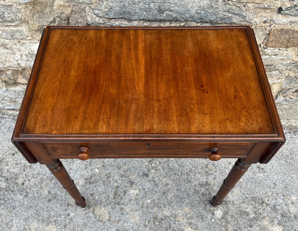Regency Mahogany Drop Leaf Work Table View III