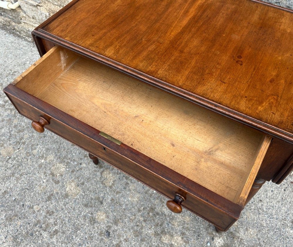 Regency Mahogany Drop Leaf Work Table View IV