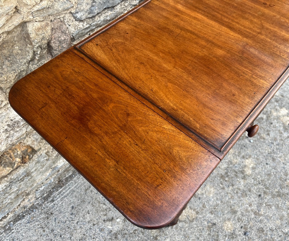 Regency Mahogany Drop Leaf Work Table View XI