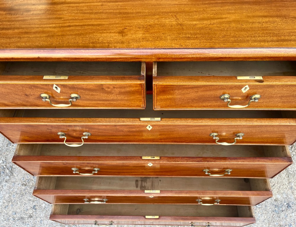 Large Georgian Mahogany Chest of Drawers View XI