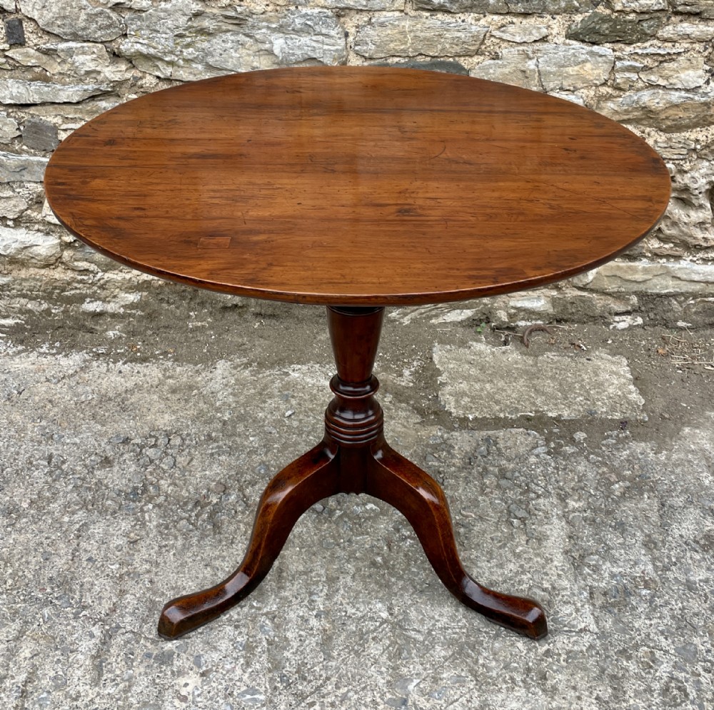 Georgian Fruitwood Tilt Top Occasional Table