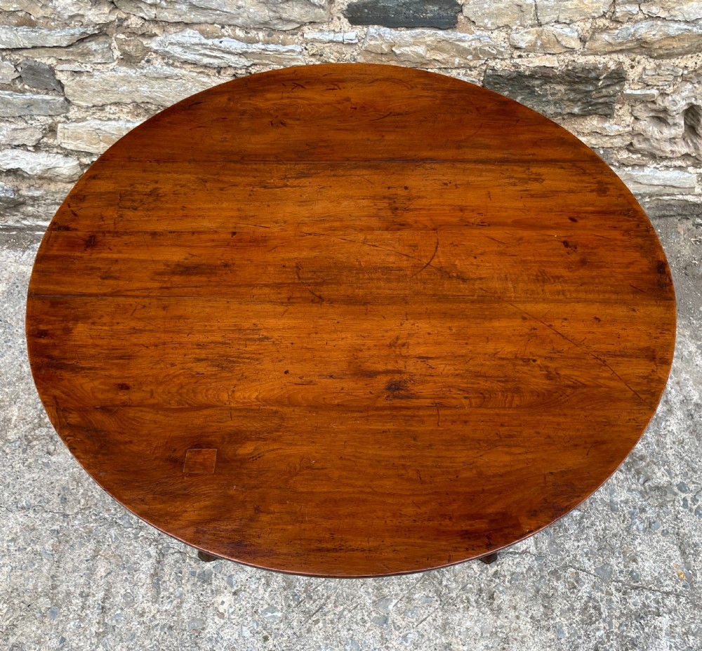 Georgian Fruitwood Tilt Top Occasional Table View III