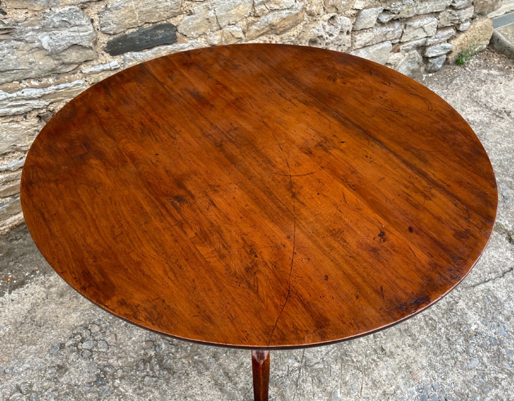 Georgian Fruitwood Tilt Top Occasional Table View VII
