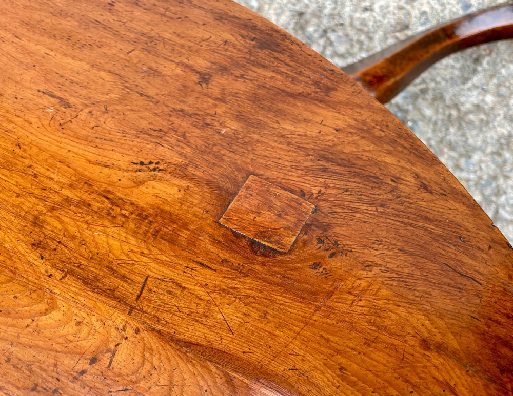 Georgian Fruitwood Tilt Top Occasional Table View IX