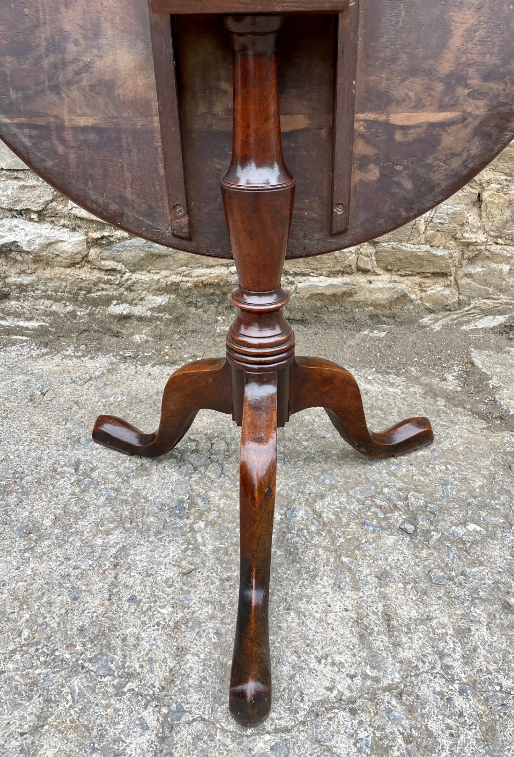 Georgian Fruitwood Tilt Top Occasional Table View XIV