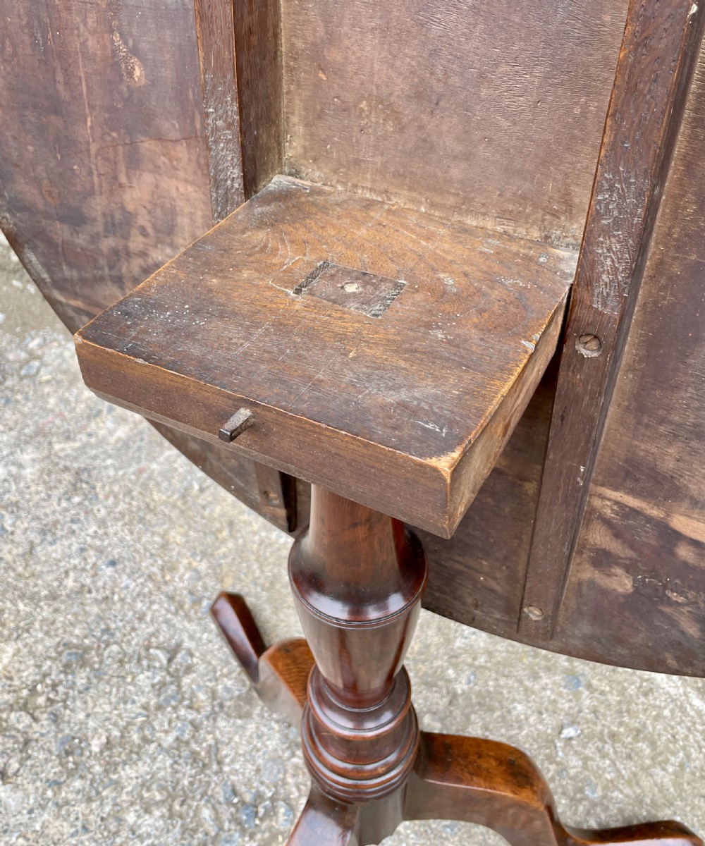 Georgian Fruitwood Tilt Top Occasional Table View XVIII
