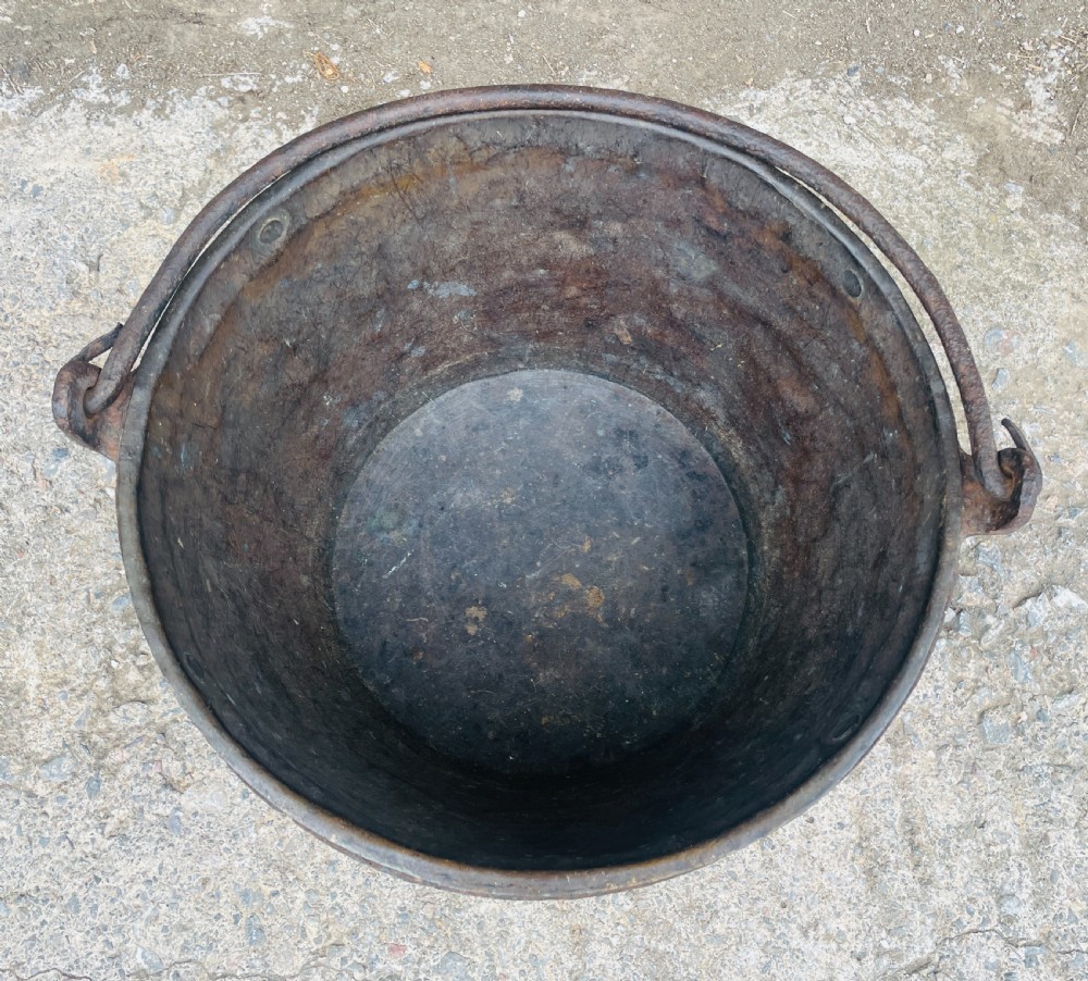 Large Antique Brass Cauldron View IV