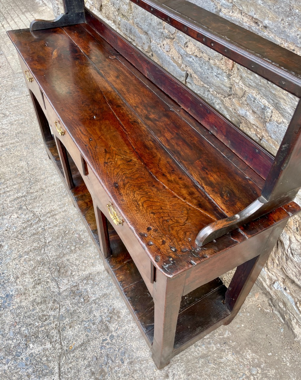 Georgian Oak Potboard Dresser View IX