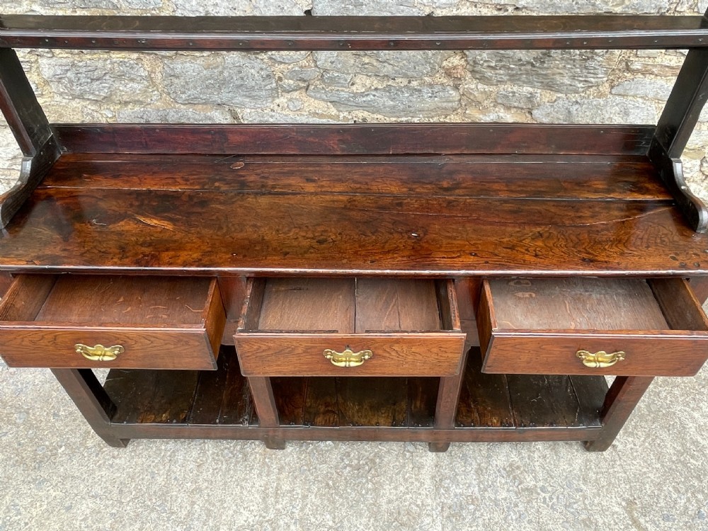 Georgian Oak Potboard Dresser View XV