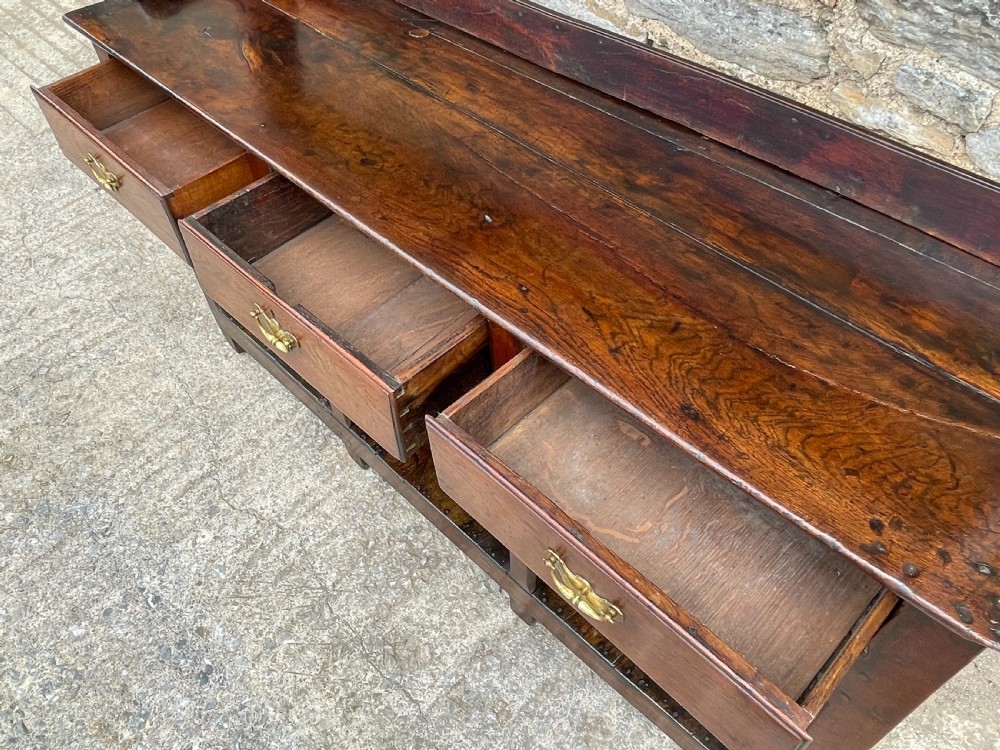 Georgian Oak Potboard Dresser View XVI