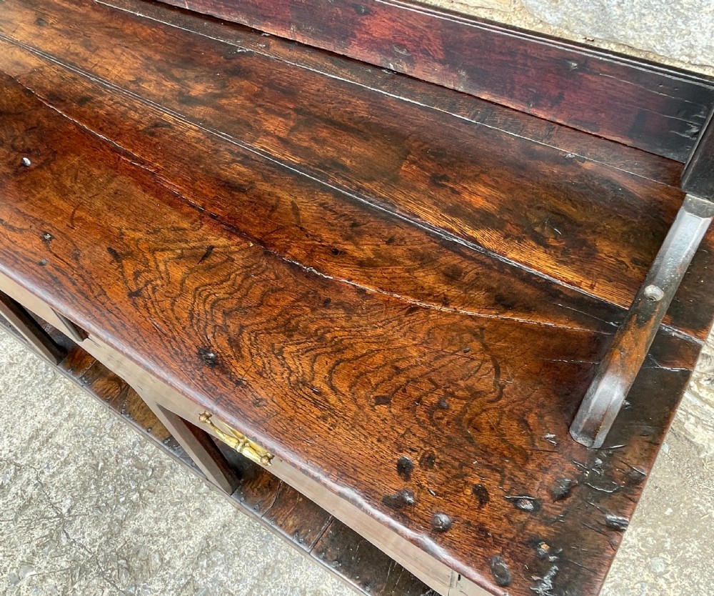 Georgian Oak Potboard Dresser View XX