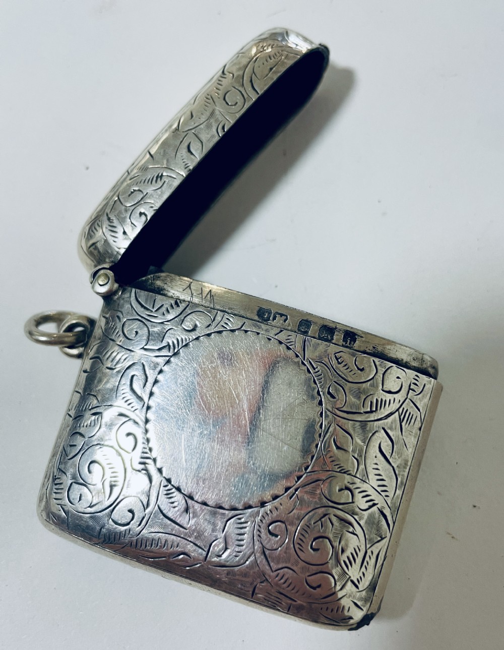 Antique Silver Vesta Case View XII