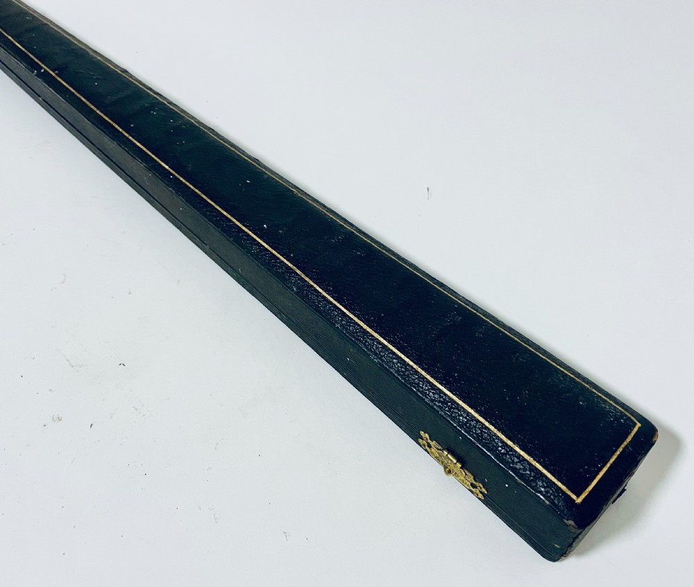 Antique Silver Mounted Ebony Conductors Baton View VI