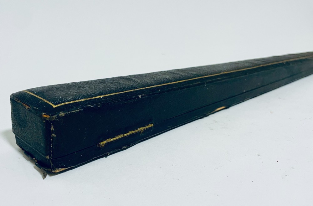 Antique Silver Mounted Ebony Conductors Baton View XIII
