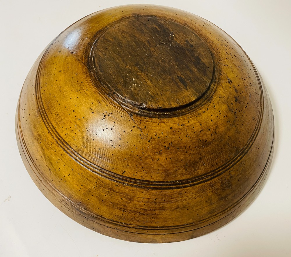 Large Antique Sycamore Dairy Bowl
 View VIII
