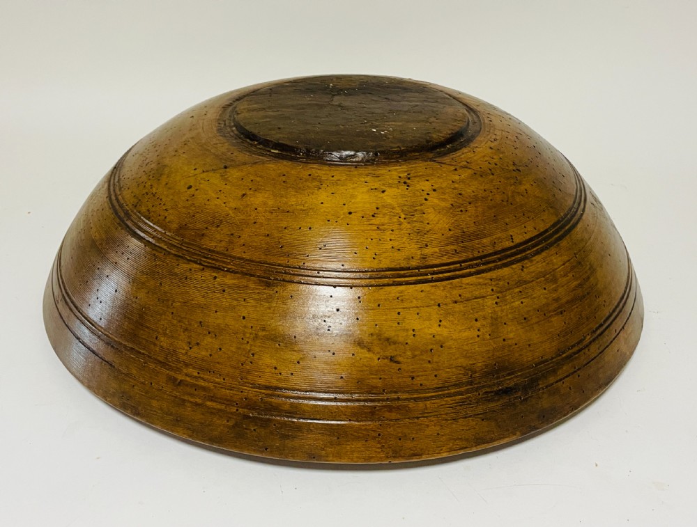Large Antique Sycamore Dairy Bowl
 View IX