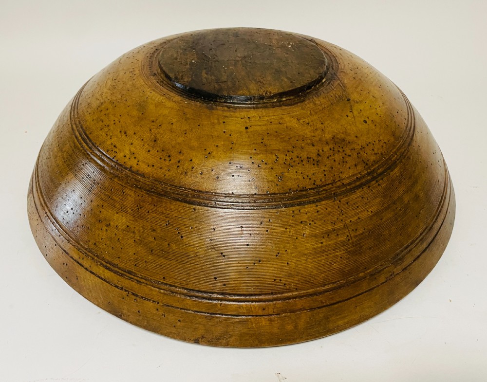 Large Antique Sycamore Dairy Bowl
 View XI