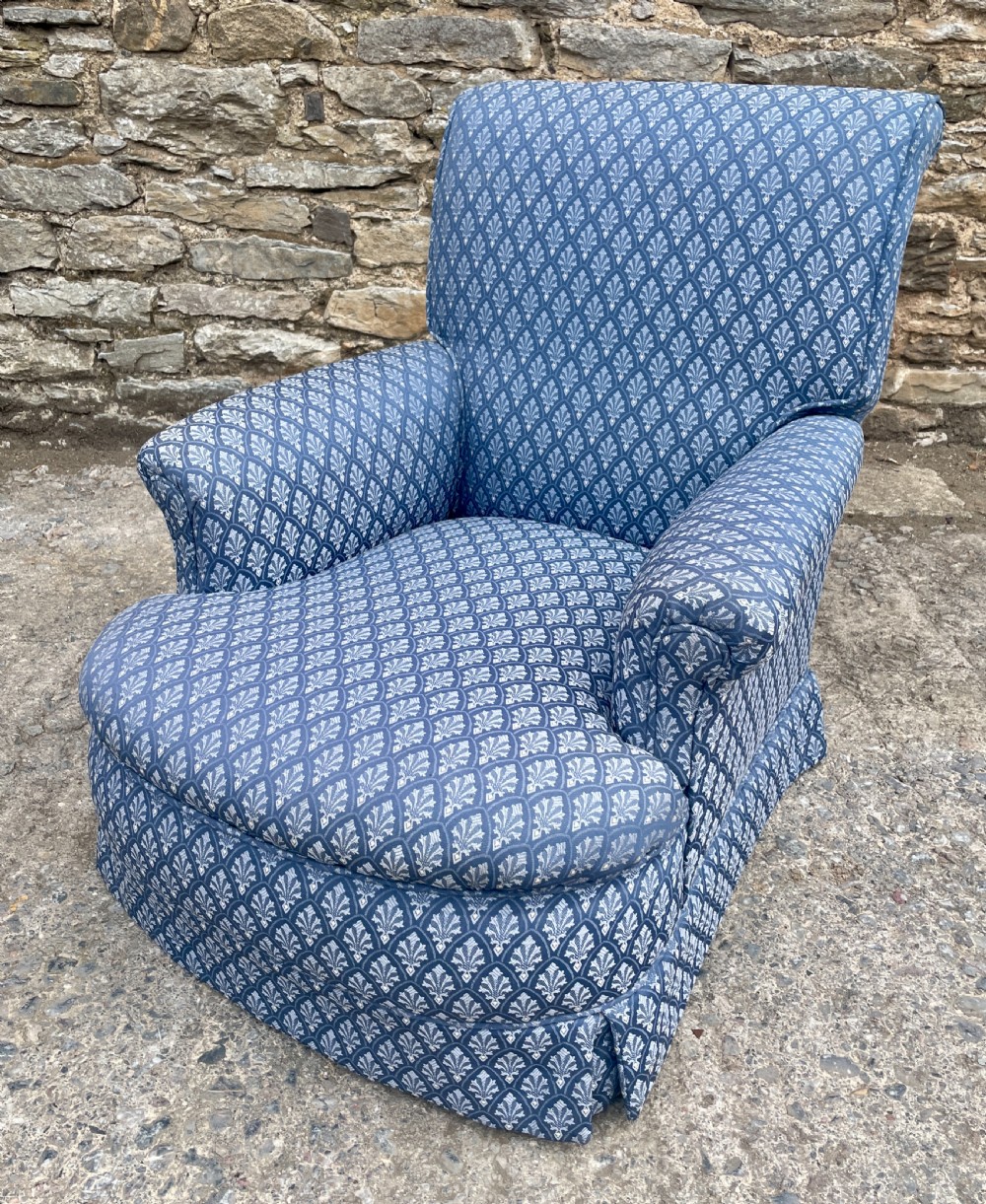 Deep Seated Antique Armchair View II