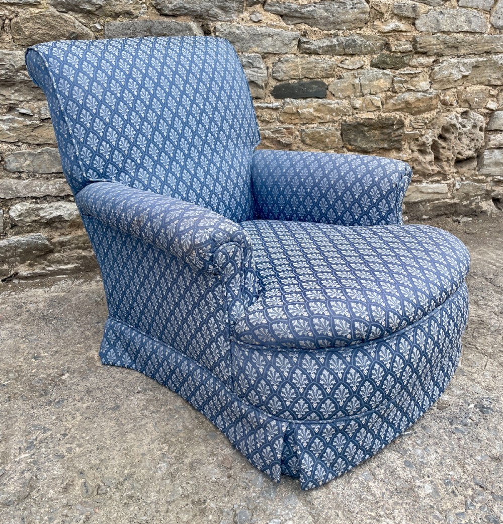 Deep Seated Antique Armchair View VI