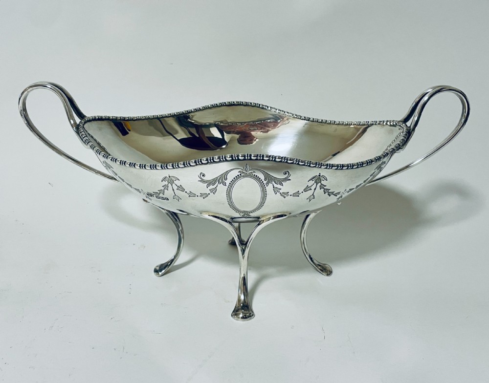 Large Antique Silver Centre Dish