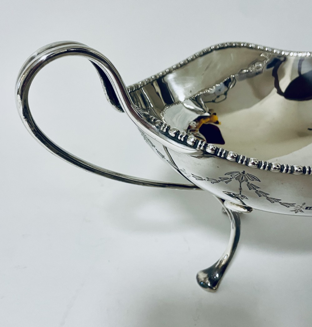Large Antique Silver Centre Dish View IX
