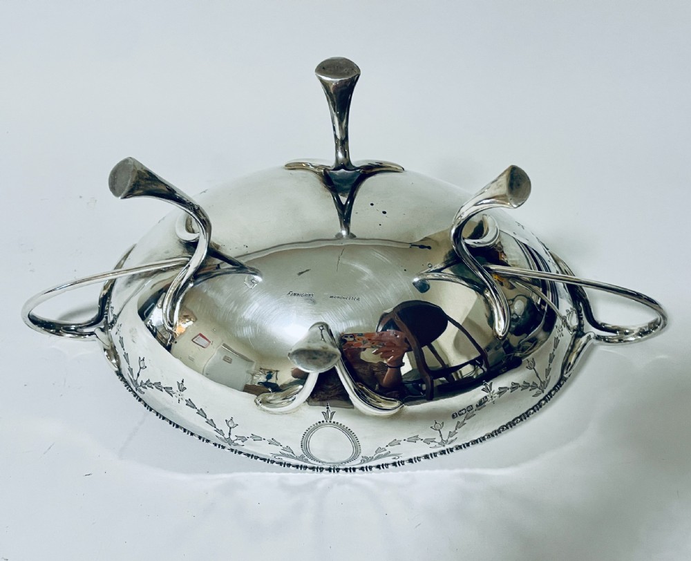 Large Antique Silver Centre Dish View XIII