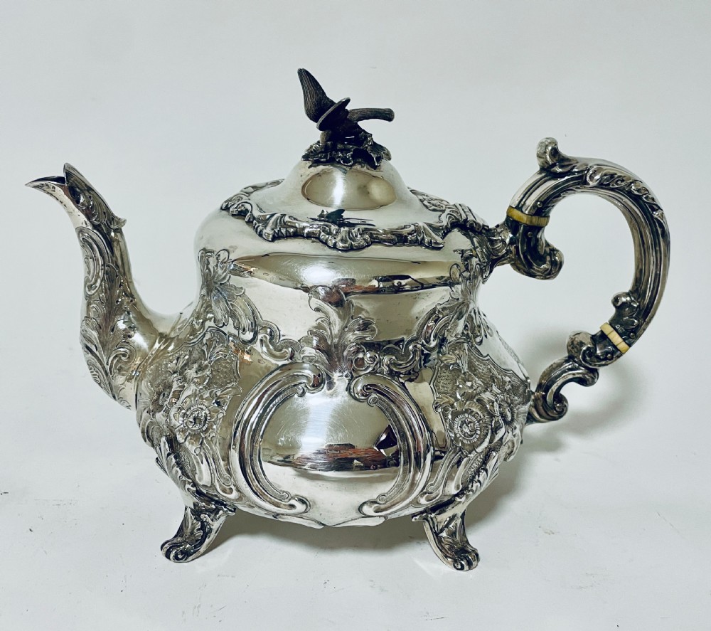 Victorian 4 Piece Silver Tea and Coffee Set View II