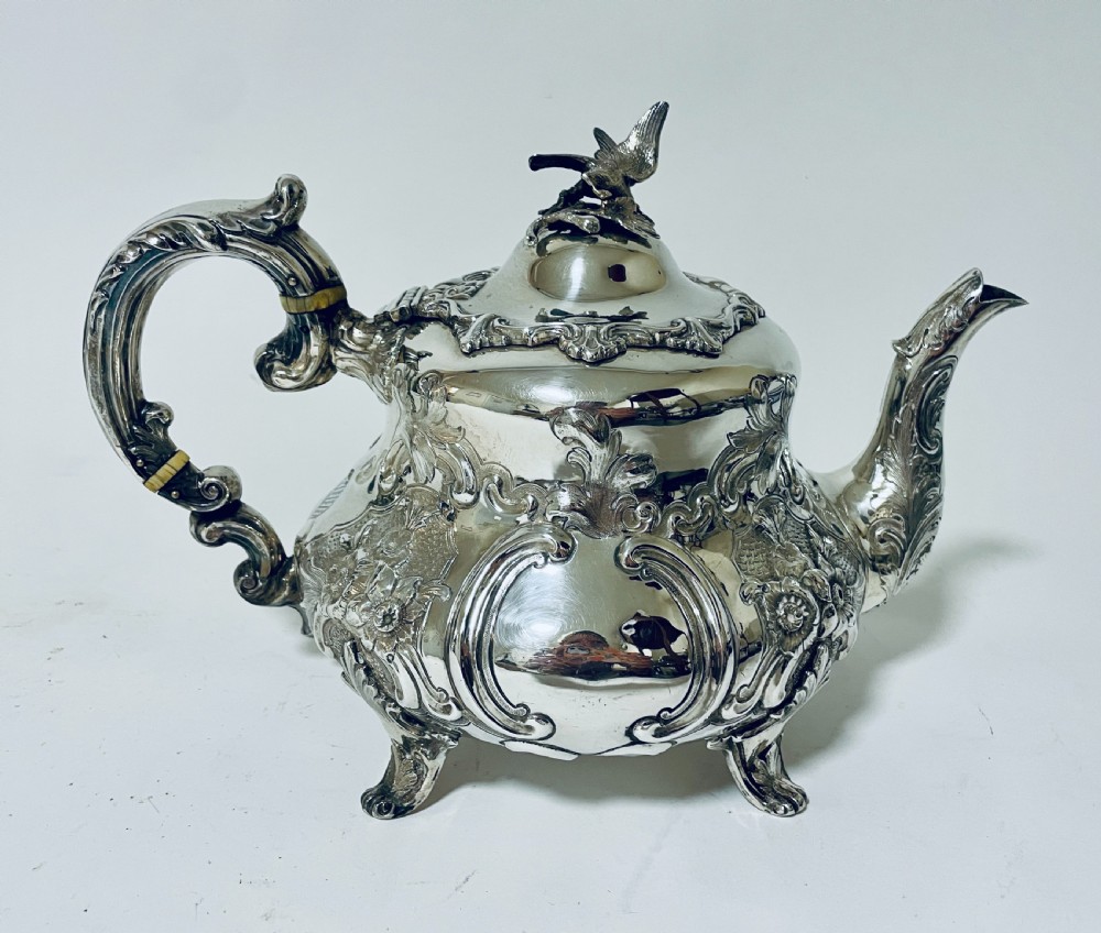 Victorian 4 Piece Silver Tea and Coffee Set View IV